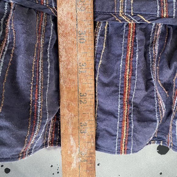 RARE LaROK (pre-Ace & Jig) Blue and Woven Stripe Pinafore Dress - Picture 10 of 11